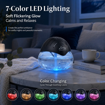 Sirena Twister Water Air Purifier with Aromatherapy & 7-Color LED